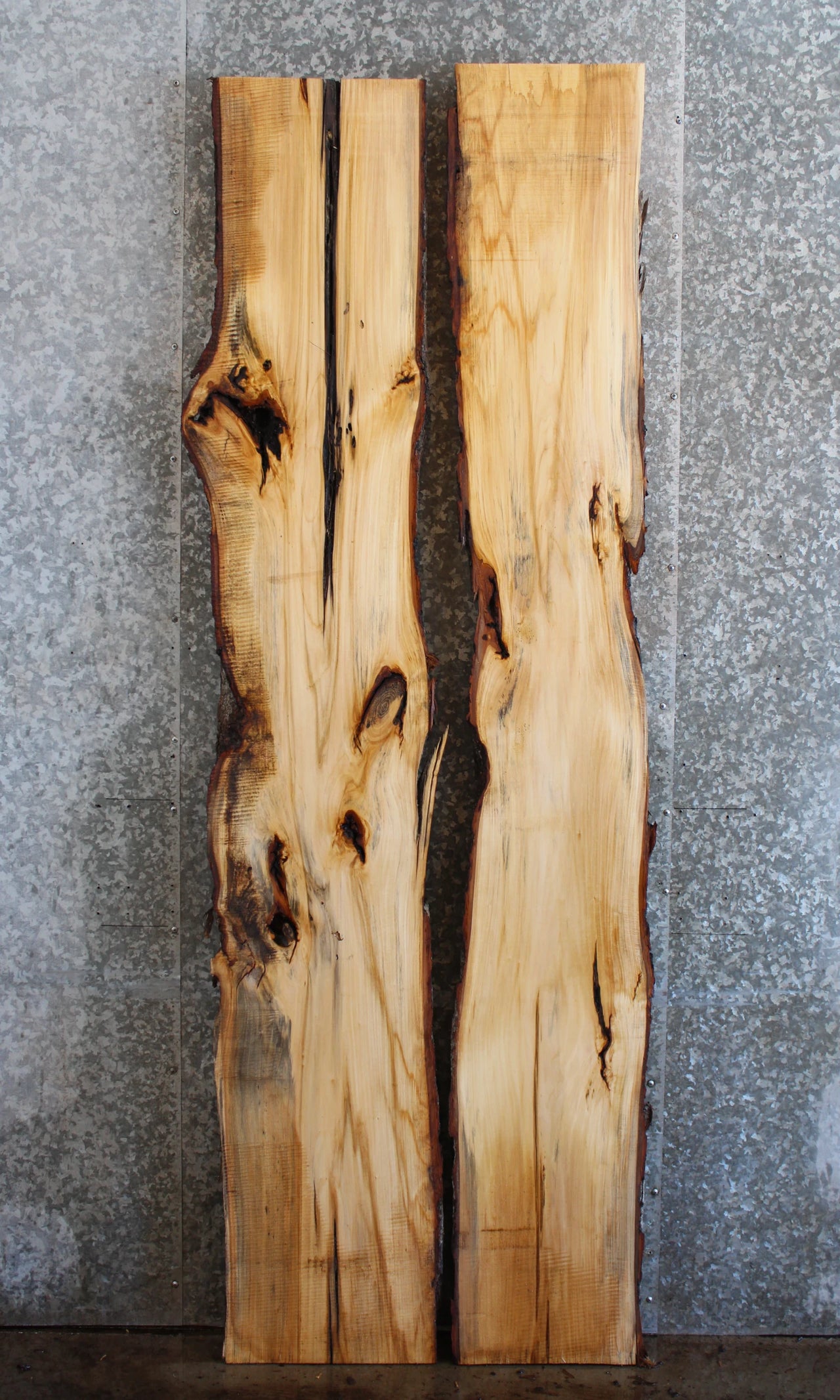 2- Live Edge Maple Slab Bar Tops, Epoxy River Table Top Project 39350-39351