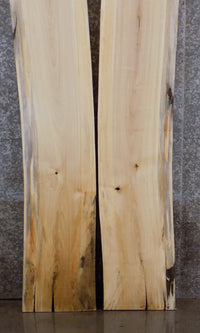 Thumbnail for 2- Reclaimed Bookmatched Live Edge Maple Bar/Table Top Slabs 39358-39359
