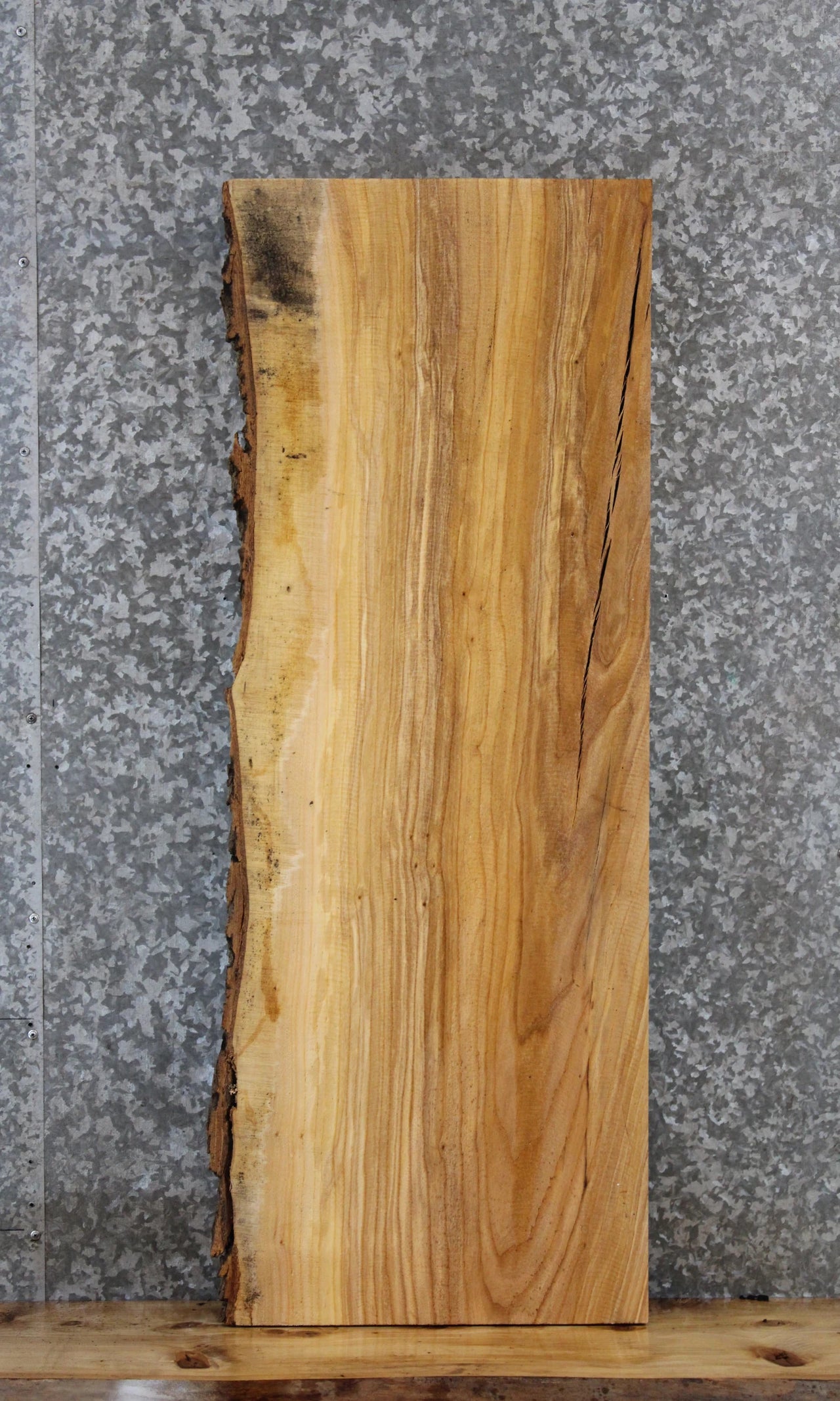 Live Edge Wood Mantel, Rustic Ash Computer Desk/ Bench Slab 39362