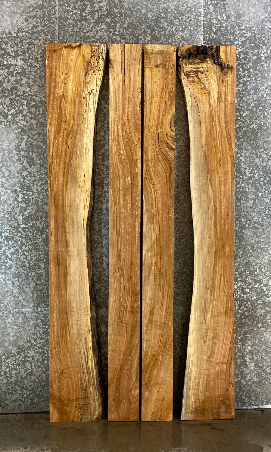 4- Live Edge DIY Rustic Maple Kitchen Table/Dining Table 39409,39411,39413,39429