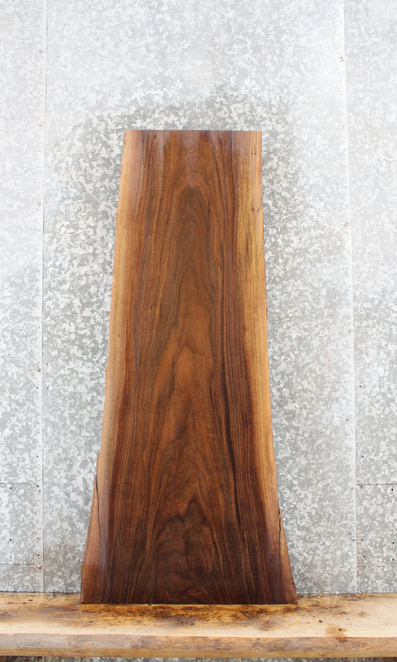 Rustic Live Edge Black Walnut Console Table Top Slab 40009