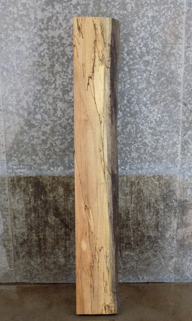 Reclaimed Partial Live Edge Maple Mantel Slab/Lumber Board 40013