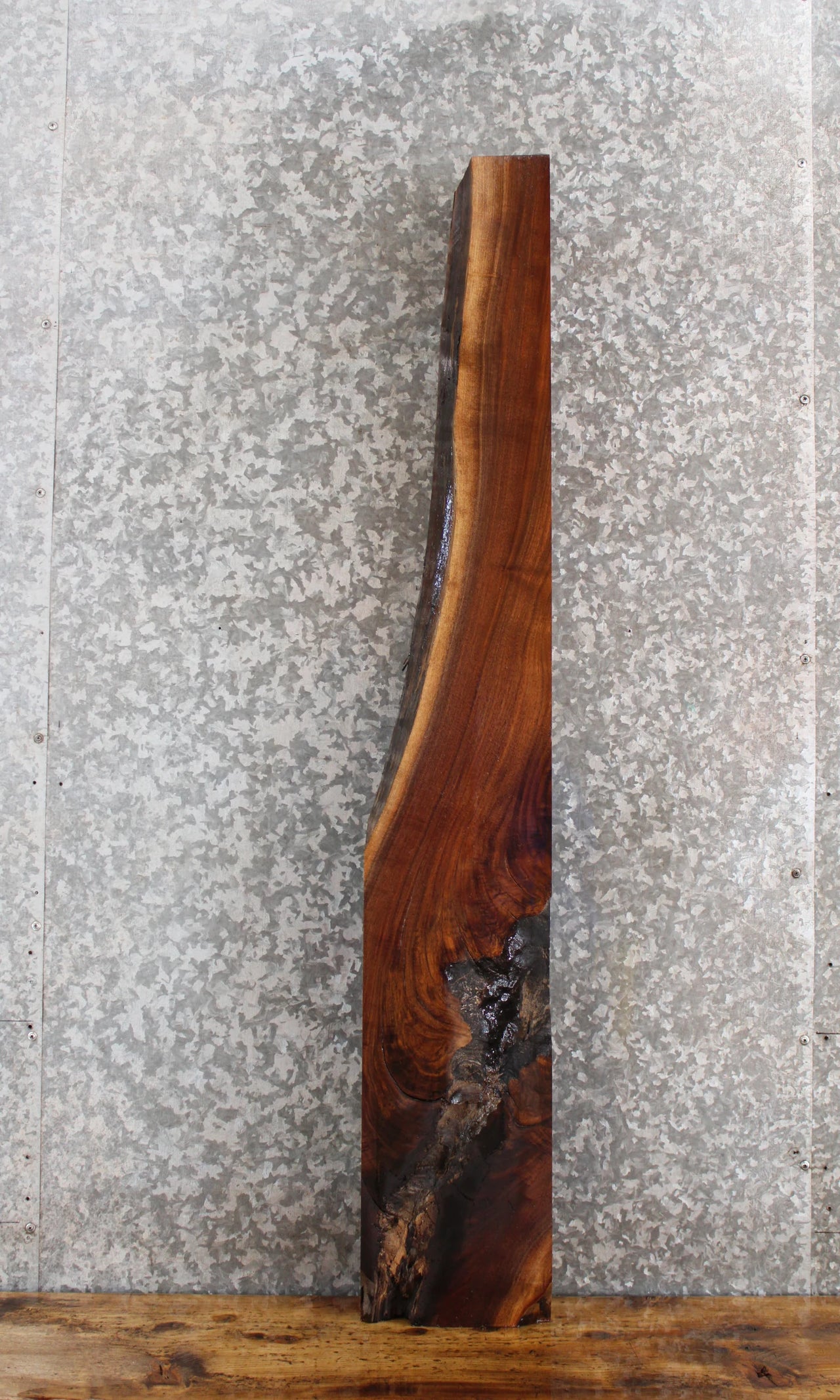 Live Edge Thick Cut Black Walnut Mantel Slab 40013