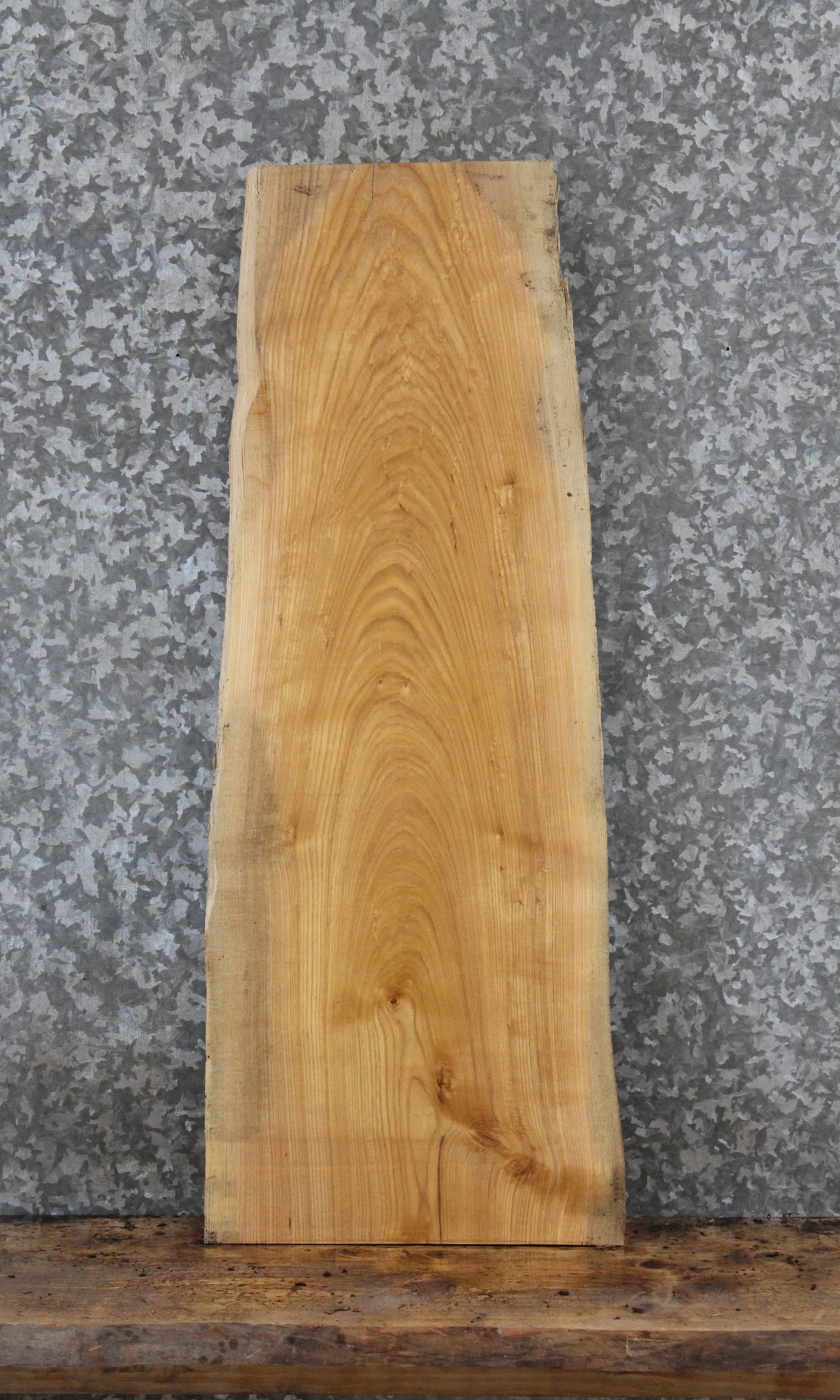 Rustic Natural Edge Ash Hardwood End Table Top Wood Slab 40029