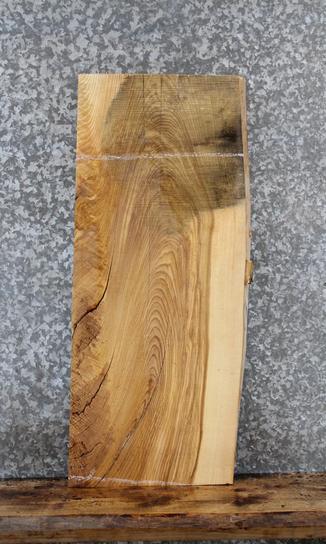 Live Edge Hardwood Hickory Console Table Top Slab 40031