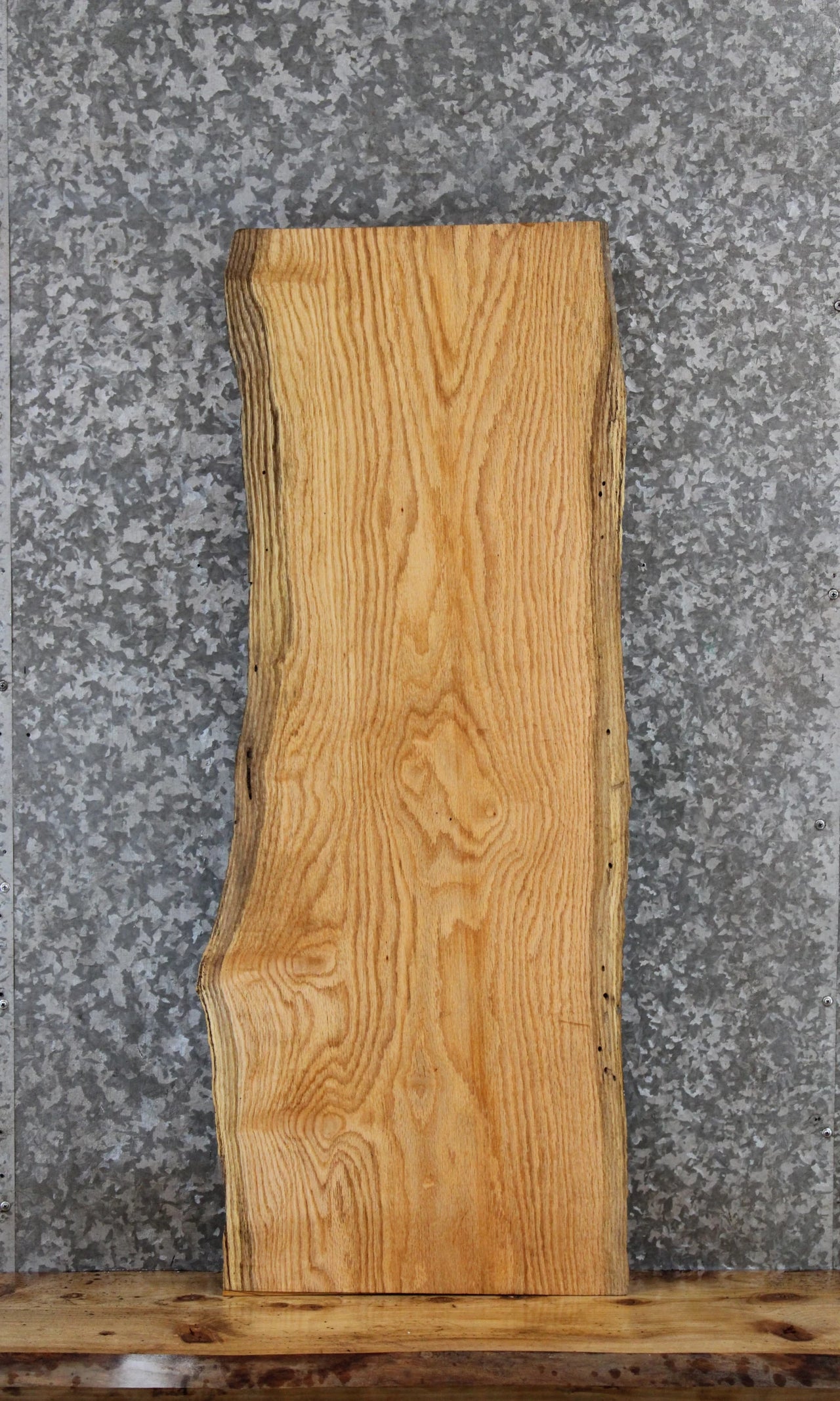 Red Oak Taxidermy Slab, Live Edge Wood Slab 40052