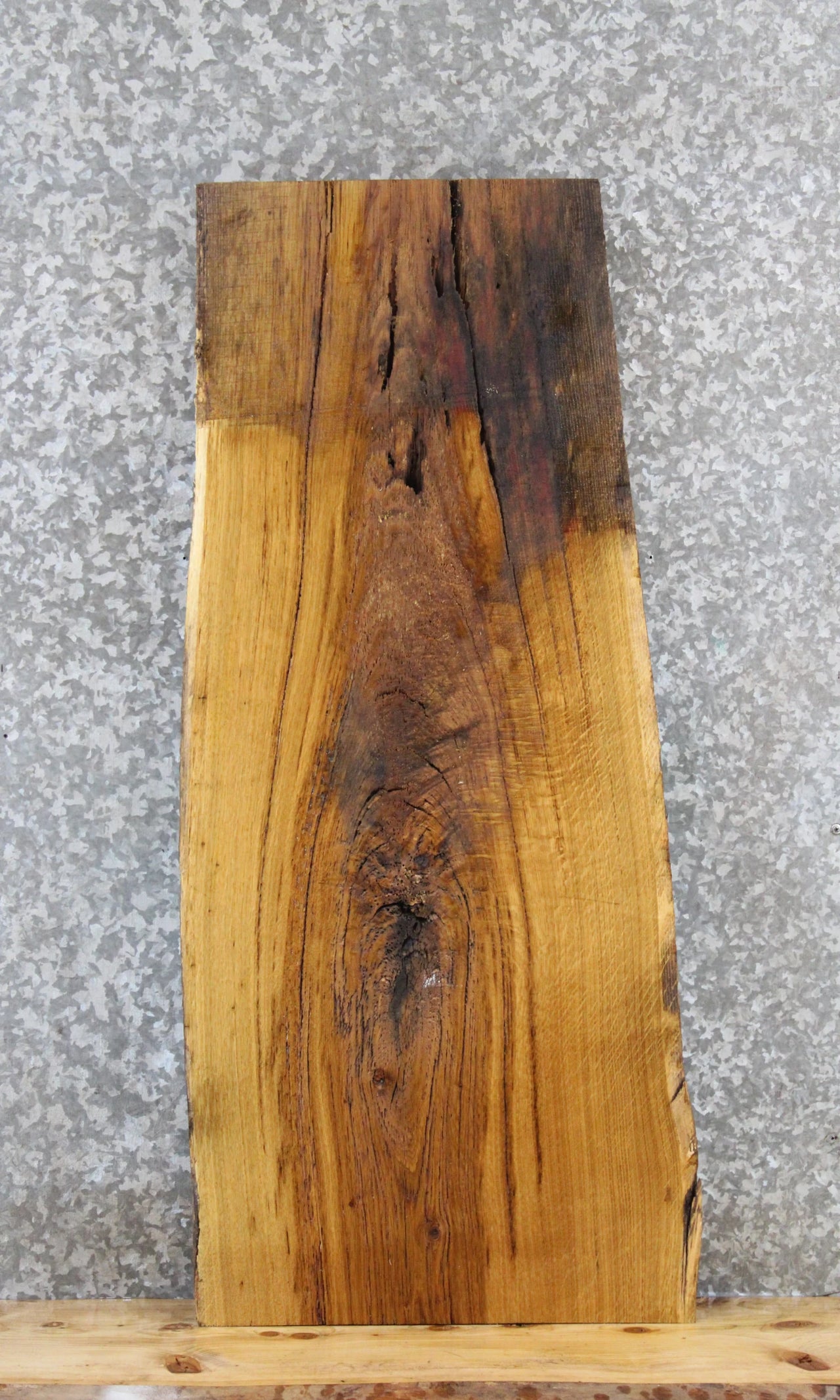 Rustic White Oak Coffee Table Slab, Live Edge Wood 40070