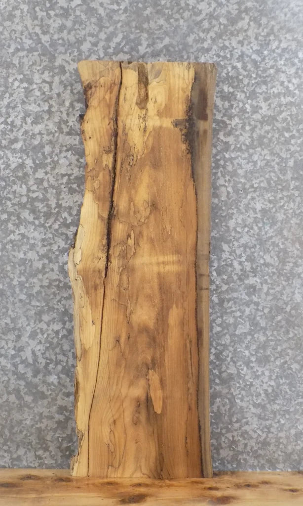 Live Edge Reclaimed Hardwood Ash Mantel Slab 40082