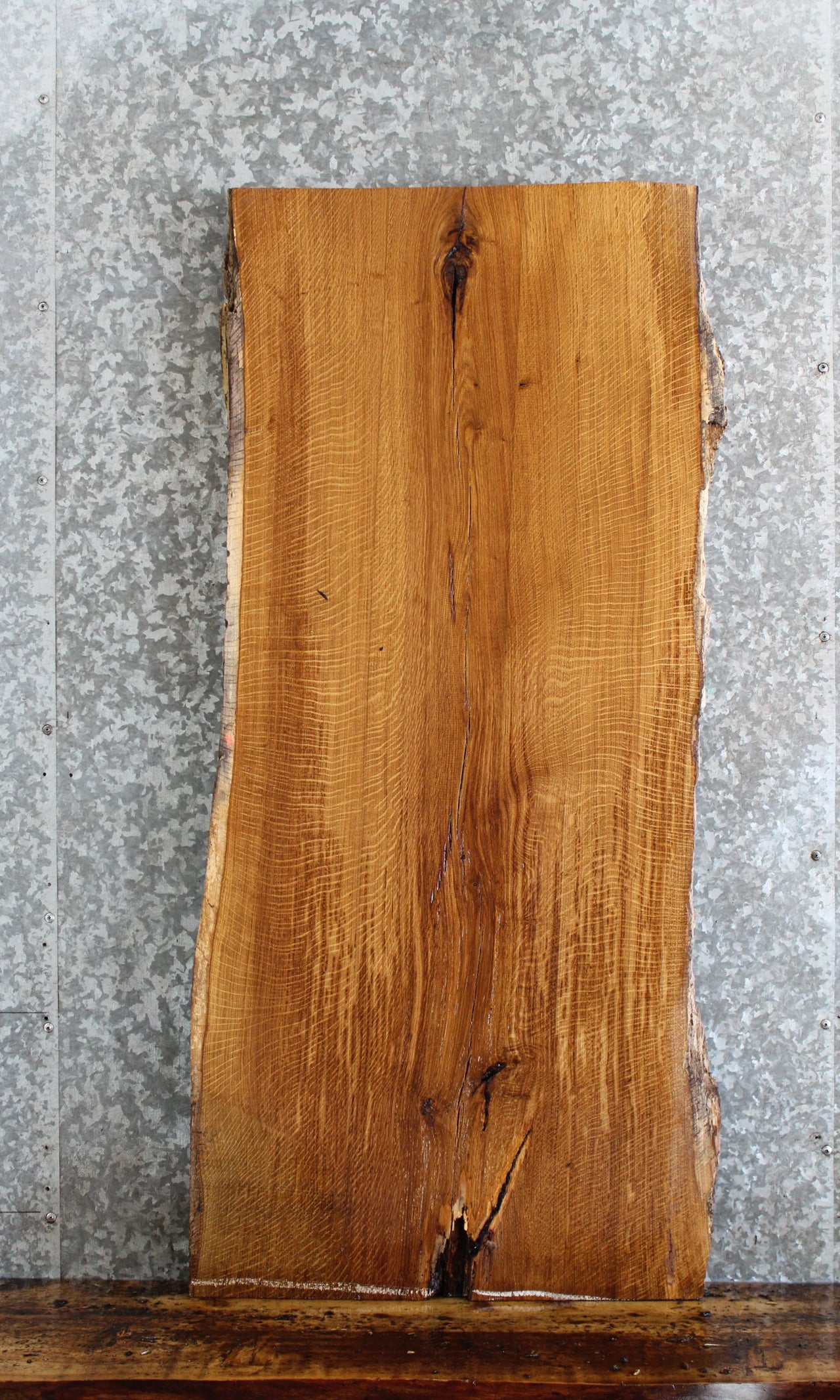 Live Edge White Oak Side/Console Table Top Slab 40085