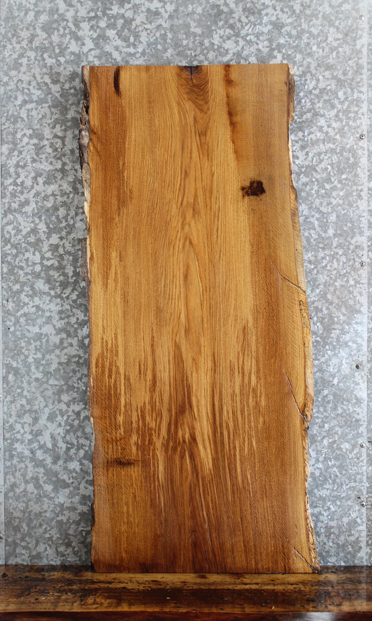 Live Edge White Oak Side/Console Table Top Slab 40086