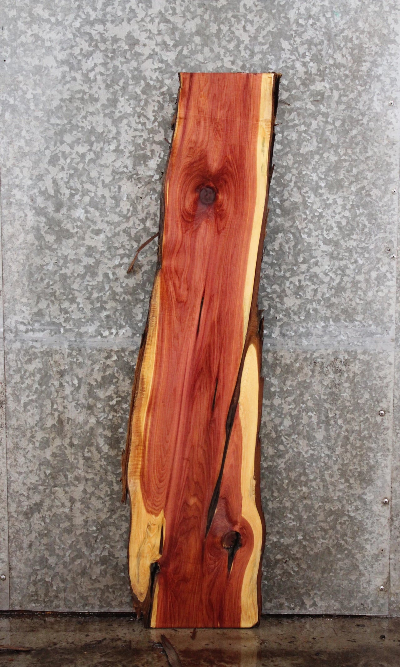 Red Cedar Live Edge Wood Slab 40102