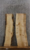 Thumbnail for 2- Maple Live Edge Wood Slabs, Book Matched Shelf, Bench Top Slab 40103