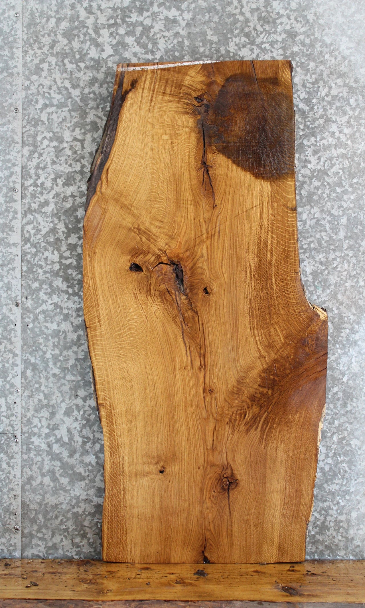 Live Edge White Oak Side/Console Table Top Slab 40105