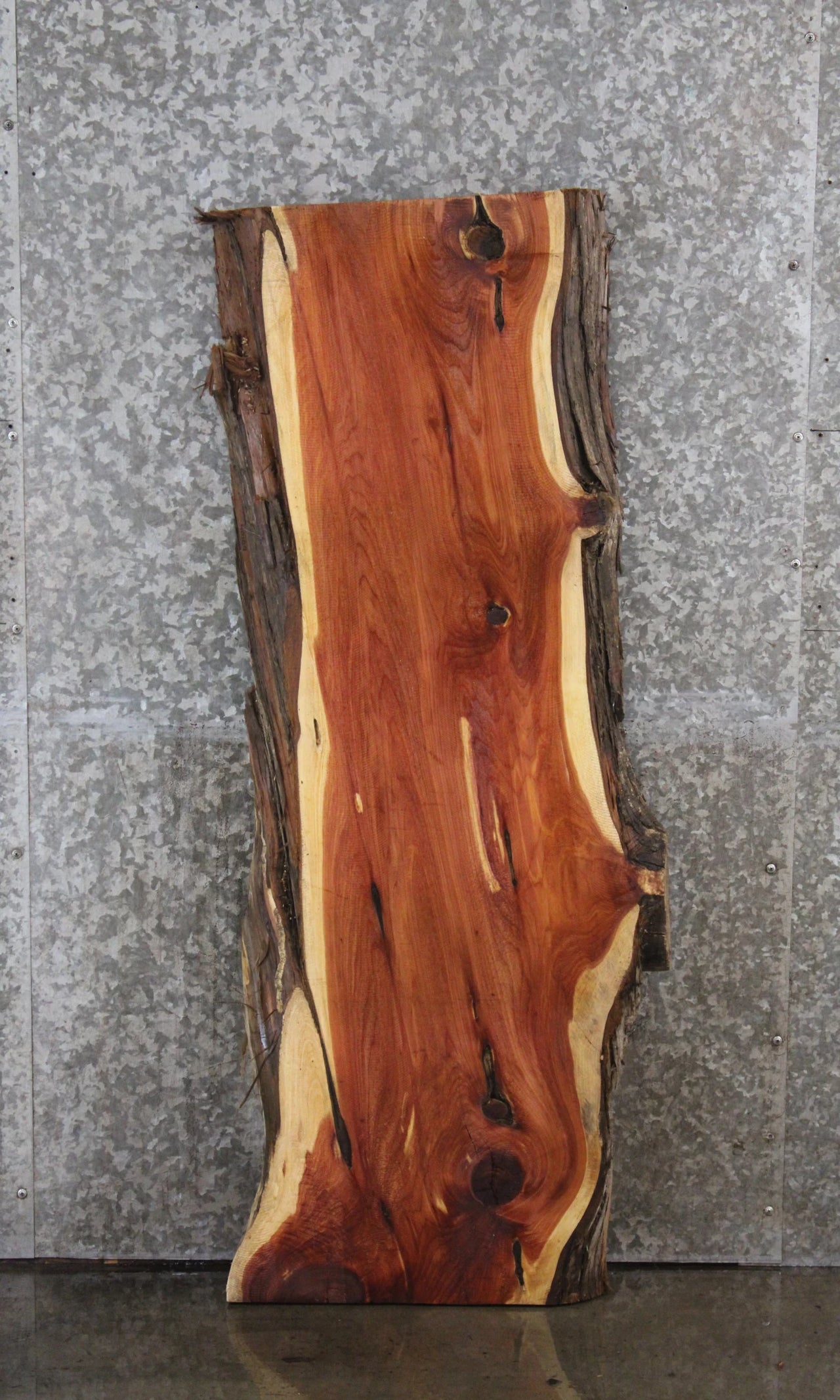 Red Cedar Live Edge Coffee Table/Bench Slab 40109