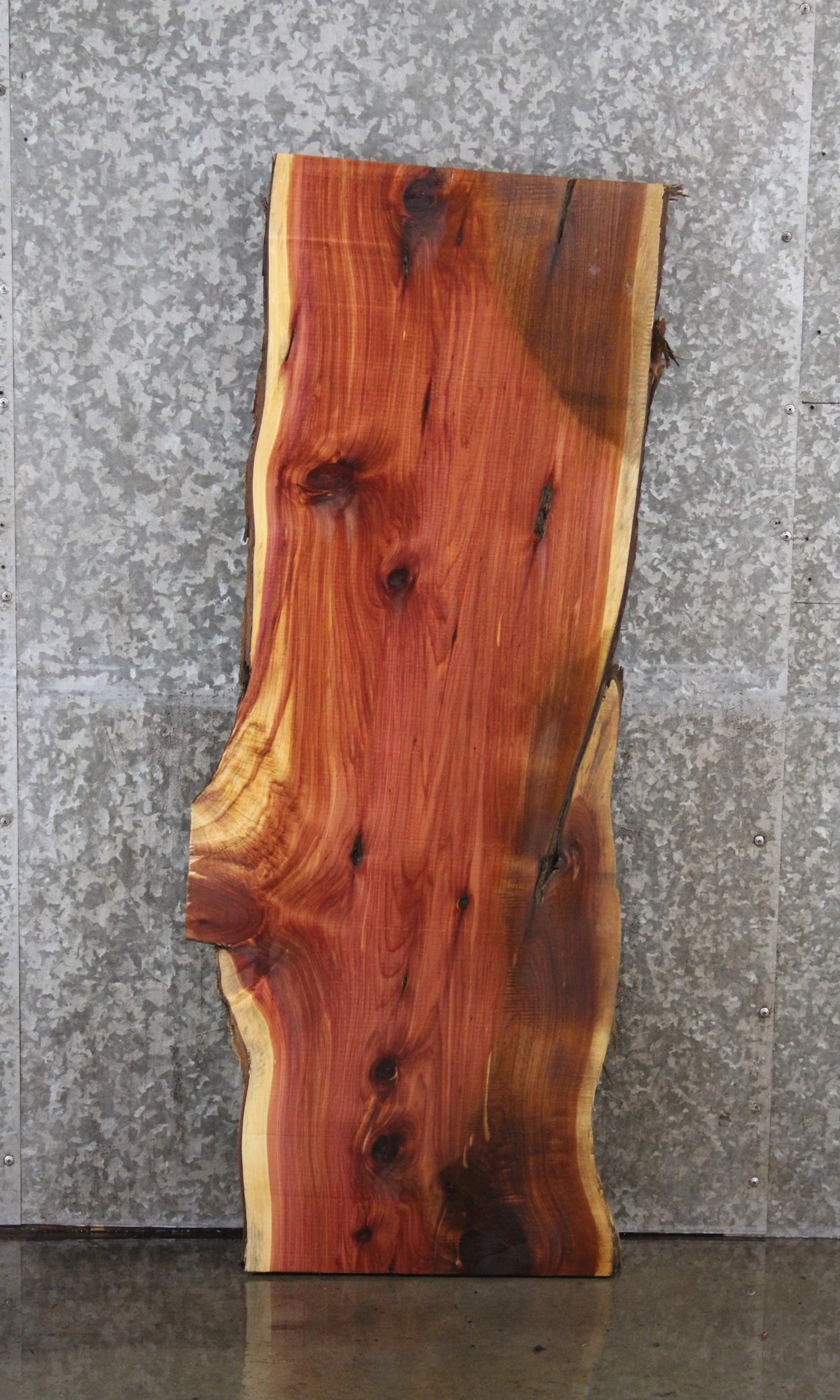 Red Cedar Live Edge Coffee Table/Bench Slab 40109