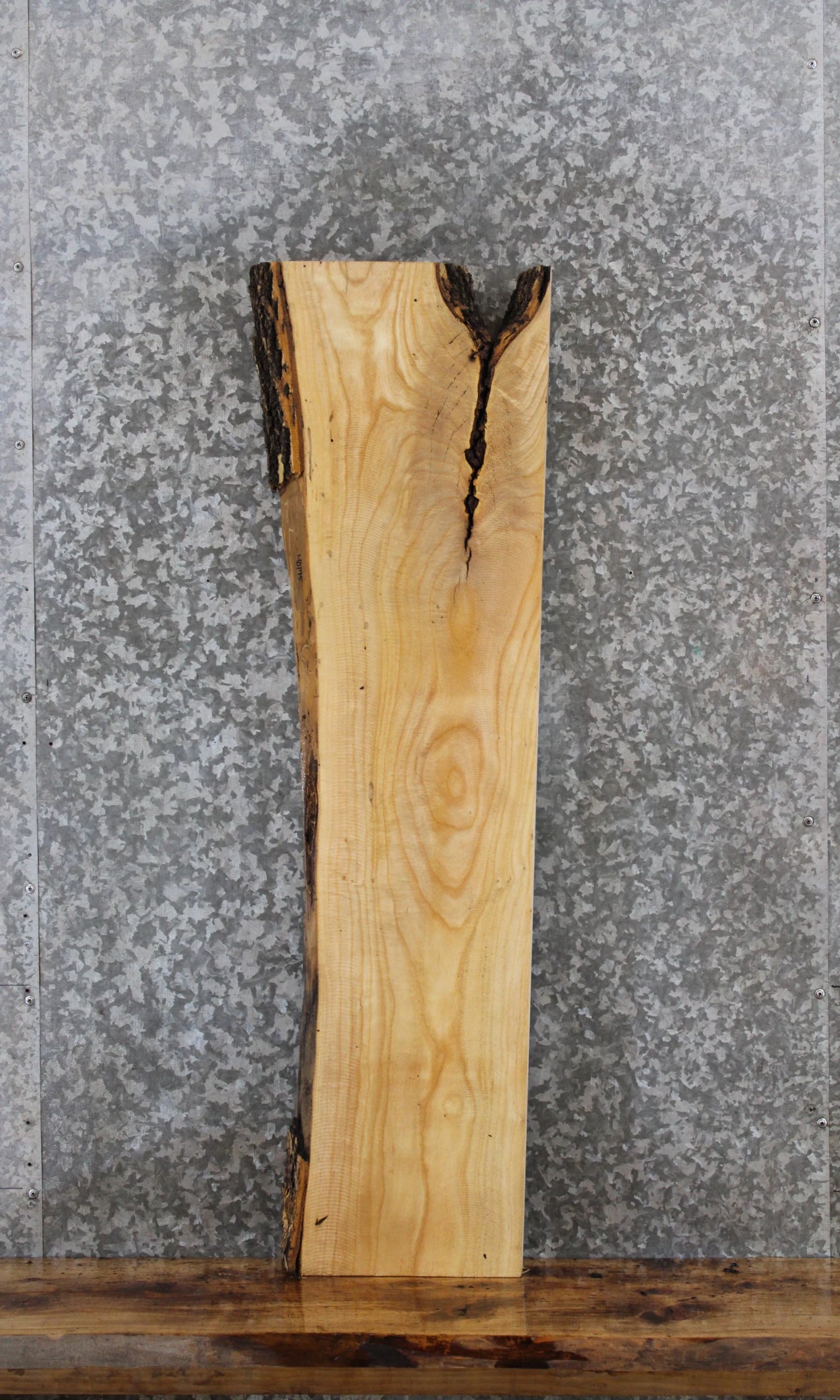 Salvaged Live Edge Maple Wall Shelf 40175