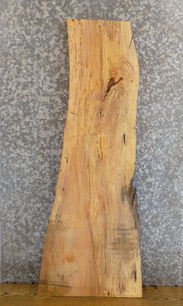 Salvaged Live Edge Ash Table Top Wood Slab 40193
