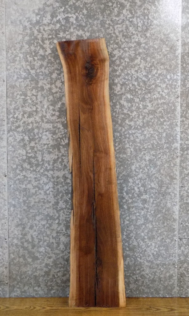 Reclaimed Natural Edge Black Walnut Hardwood Slab 40216