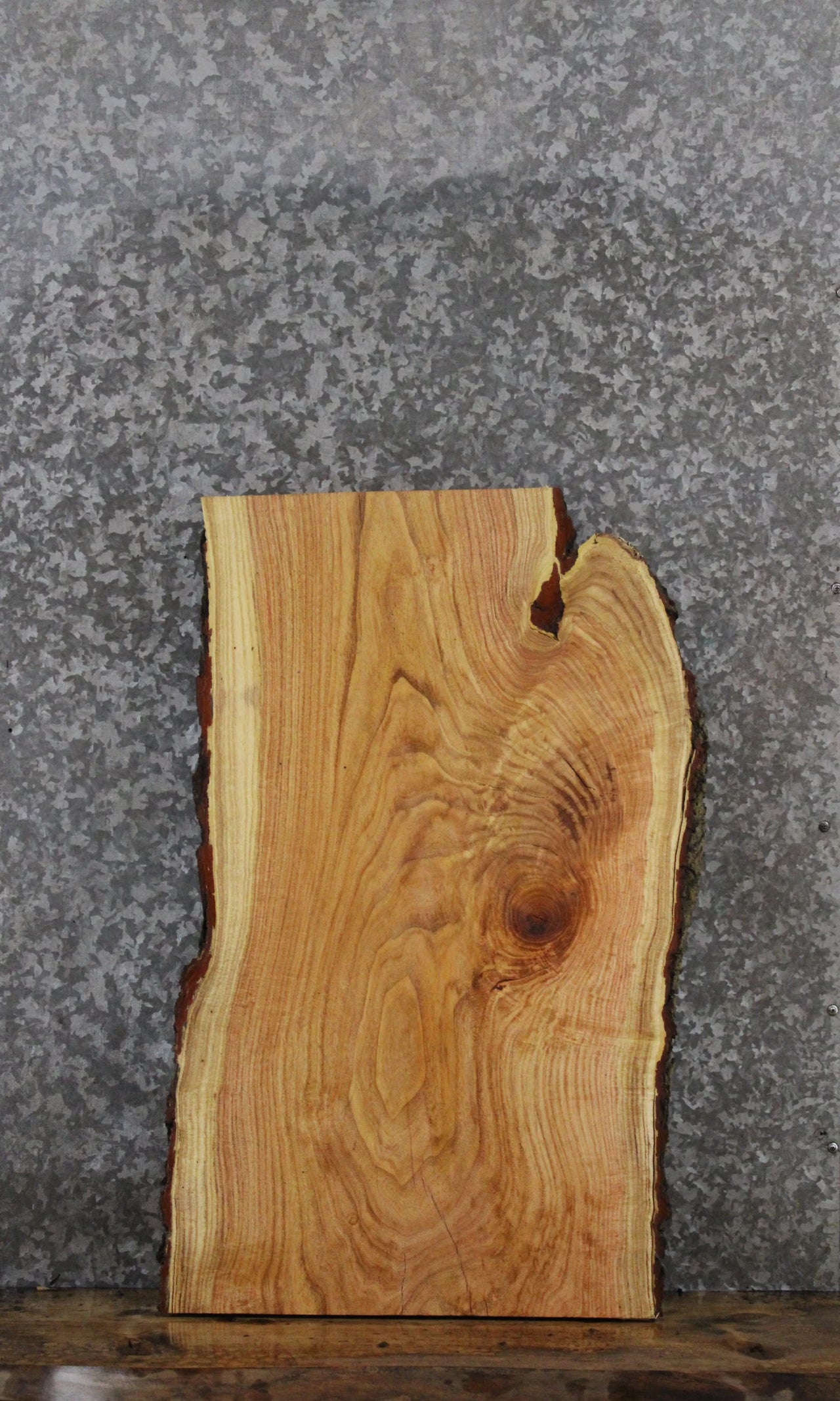 Locust Live Edge End Table Slab 40286
