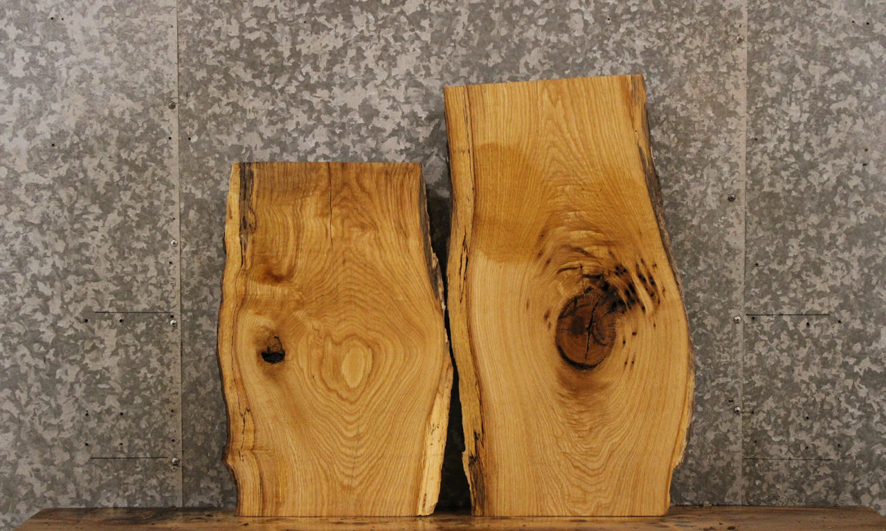 2- Live Edge Spalted Maple End Table Top Slab 40299-40300