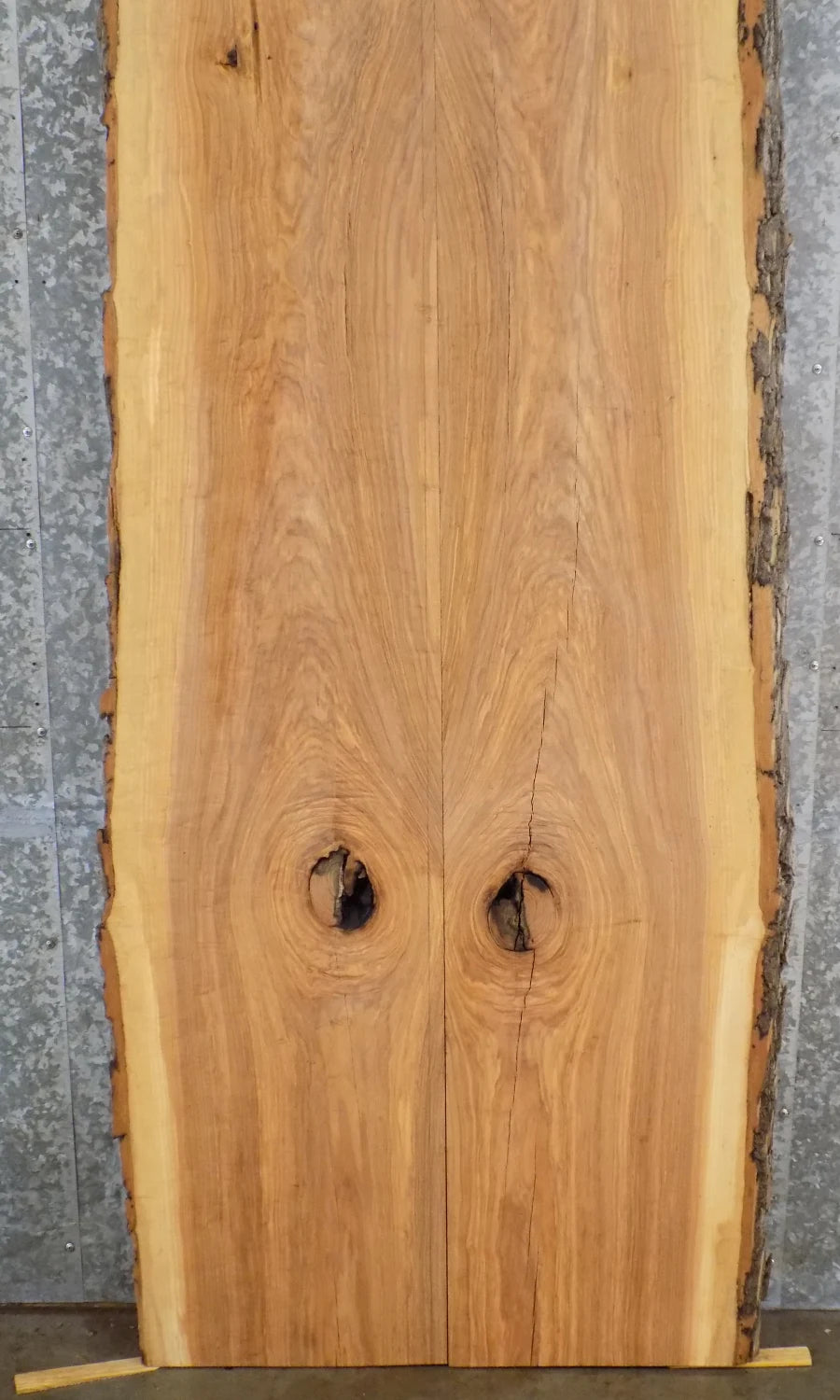 2- Reclaimed Live Edge Ash Bar Top/Table Wood Slabs 40574-40575
