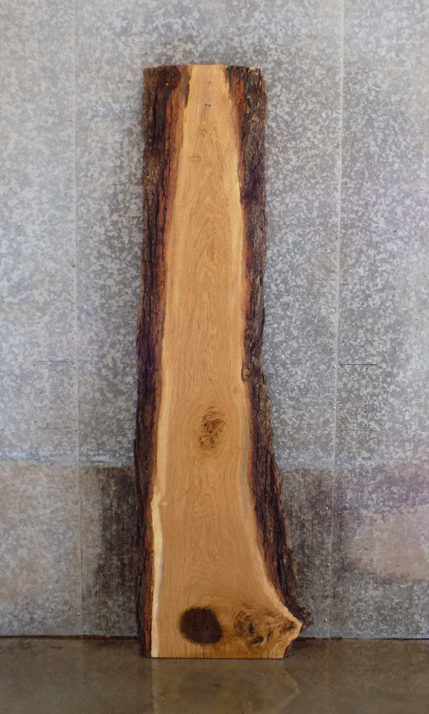 White Oak Live Edge Bark Rustic Bar Table Top Slab CLOSEOUT 40580