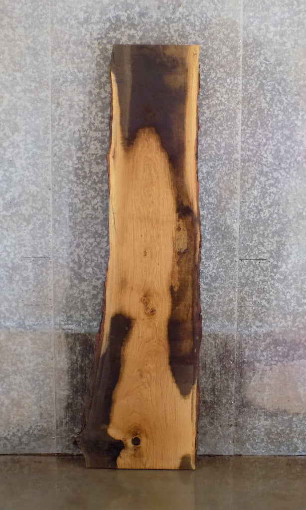 White Oak Live Edge Bark Rustic Bar Table Top Slab CLOSEOUT 40580