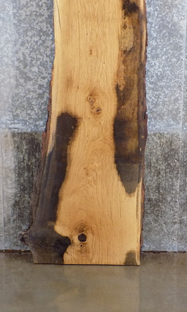 White Oak Live Edge Bark Rustic Bar Table Top Slab CLOSEOUT 40580
