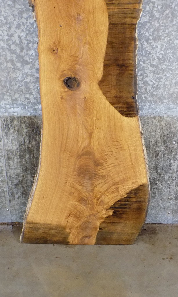 Live Edge White Oak Reclaimed Bar Top/Headboard Slab CLOSEOUT 40615