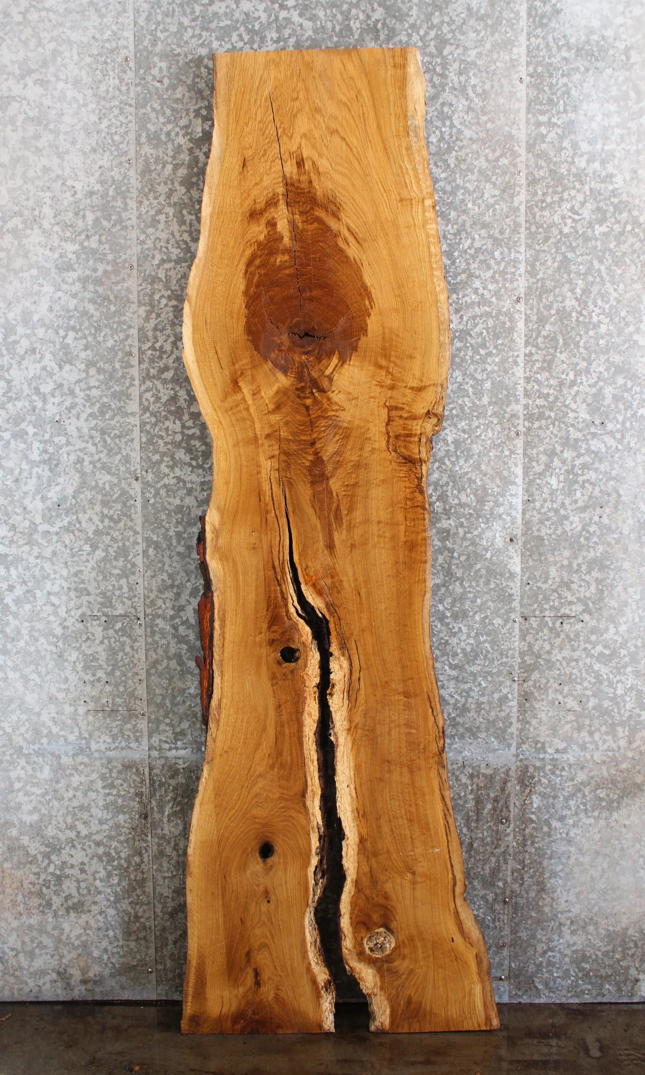 Live Edge White Oak Desk/Bar/Counter Top Slab 40727