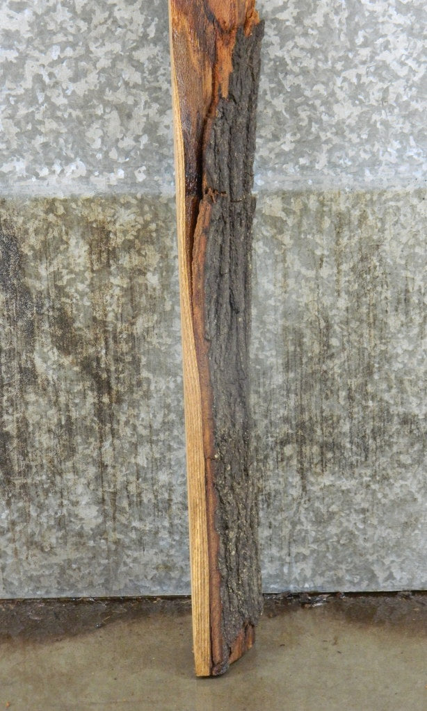 Partial Live Edge Salvaged Red Oak Mantel Wood Slab 40734