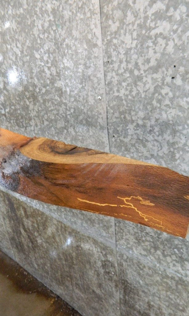 Partial Live Edge Salvaged Red Oak Mantel Wood Slab 40734