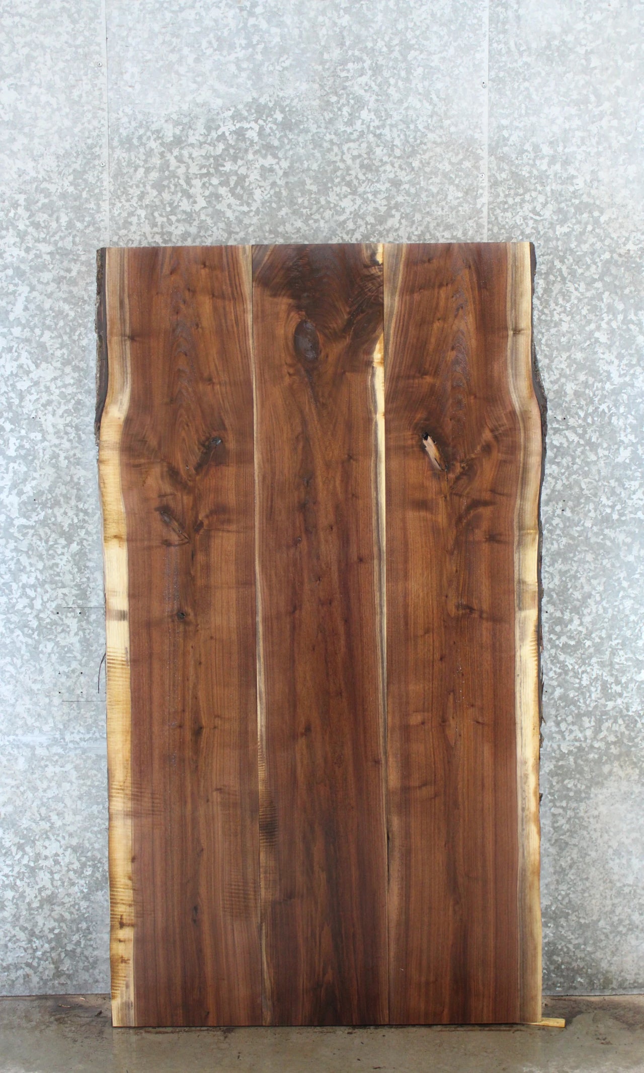 3- Live Edge Black Walnut Bookmatched Kitchen/Desk Table Top 40749-40751