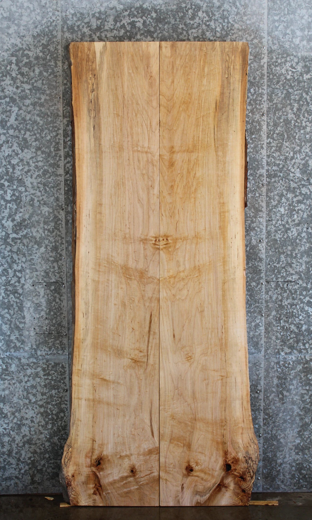 2- Live Edge Maple Kitchen/Dining Table Top 40757-40758