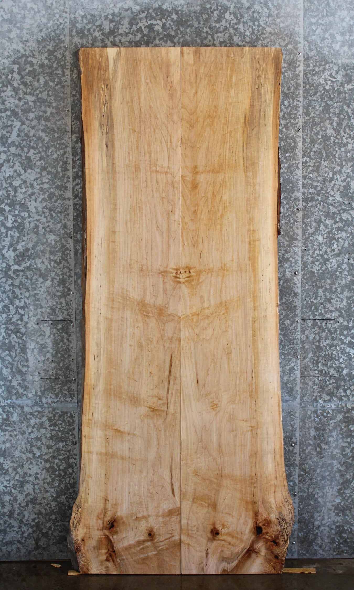 2- Live Edge Maple Kitchen/Dining Table Top 40757-40758