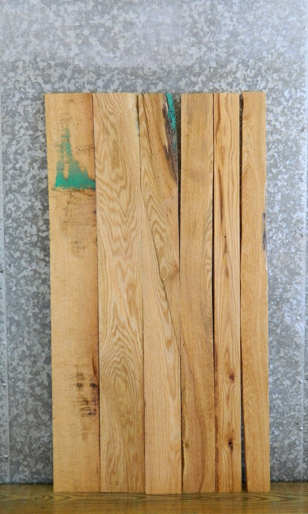 6- Reclaimed Red Oak Kiln Dried Lumber Boards/Craft Pack 41195-41196