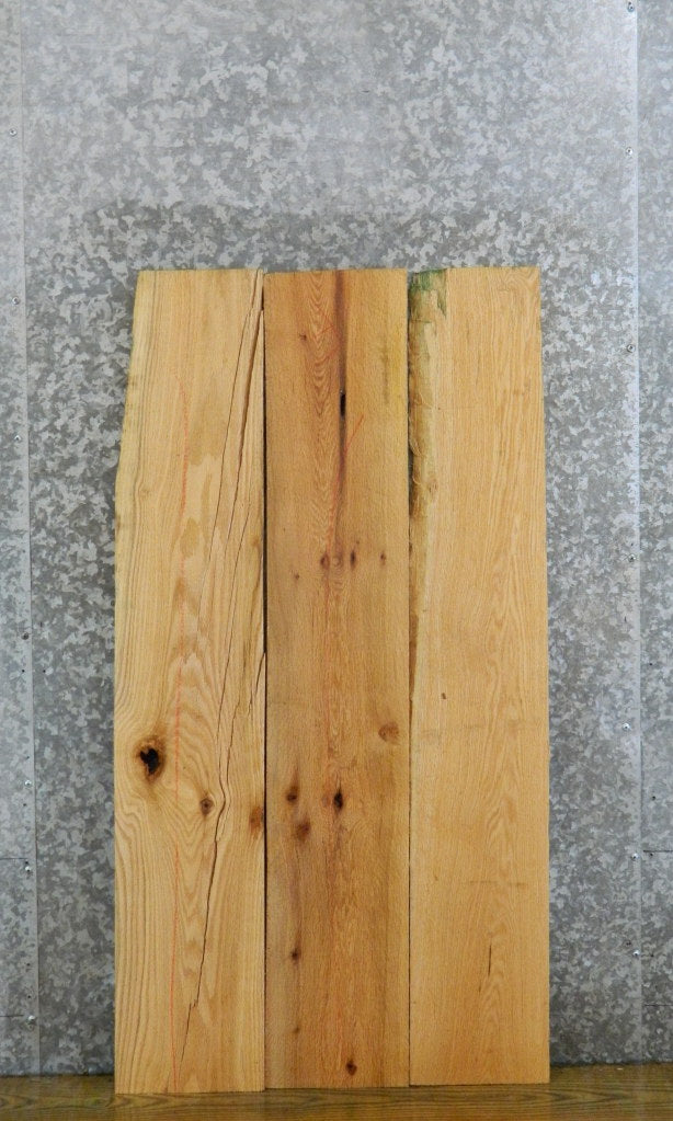 3- Reclaimed Kiln Dried Red Oak Craft Pack/Lumber Boards 41306