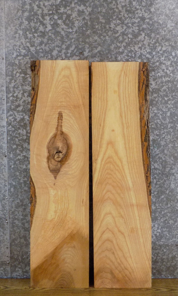 2- Kiln Dried Rustic Ash Wall Shelf Slabs/Lumber Boards 41397-41398