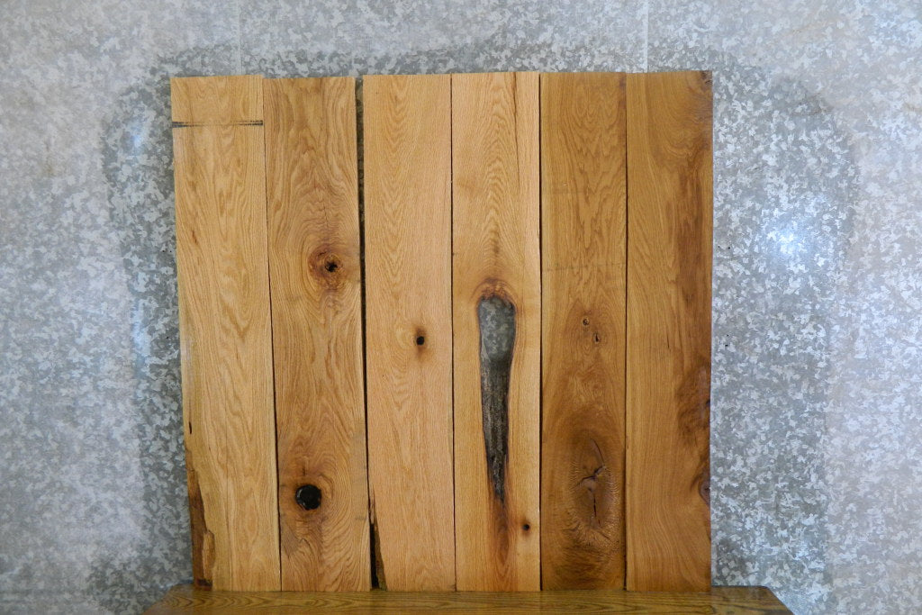 6- Red/White Oak Kiln Dried Salvaged Lumber Boards 41572-41573