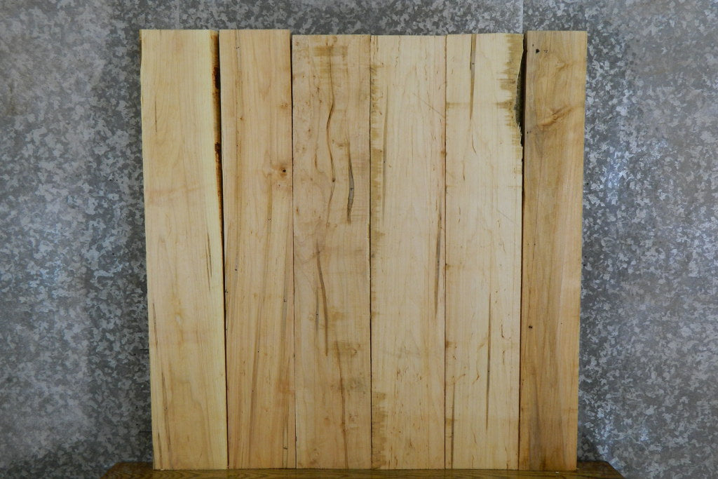 6- Kiln Dried Reclaimed Ambrosia Maple Lumber Boards 41750-41751