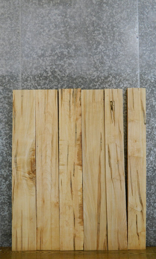 6- Ambrosia Maple Kiln Dried Salvaged Lumber Boards 41771-41772