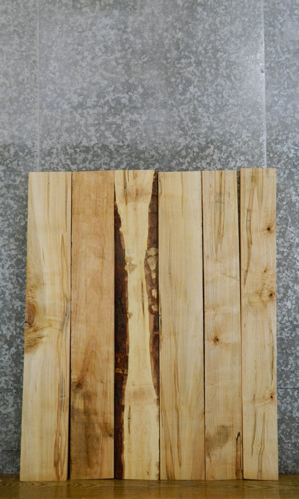 6- Ambrosia Maple Kiln Dried Salvaged Lumber Boards 41771-41772