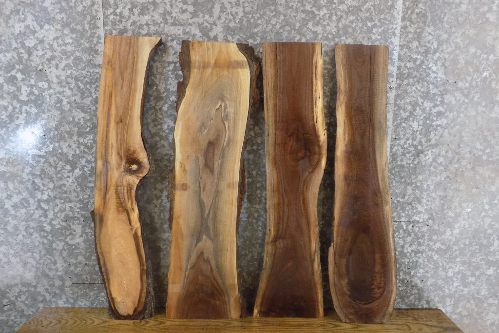 4- Natural Edge Black Walnut Craft Pack/DIY Charcuterie Boards 4189-4192