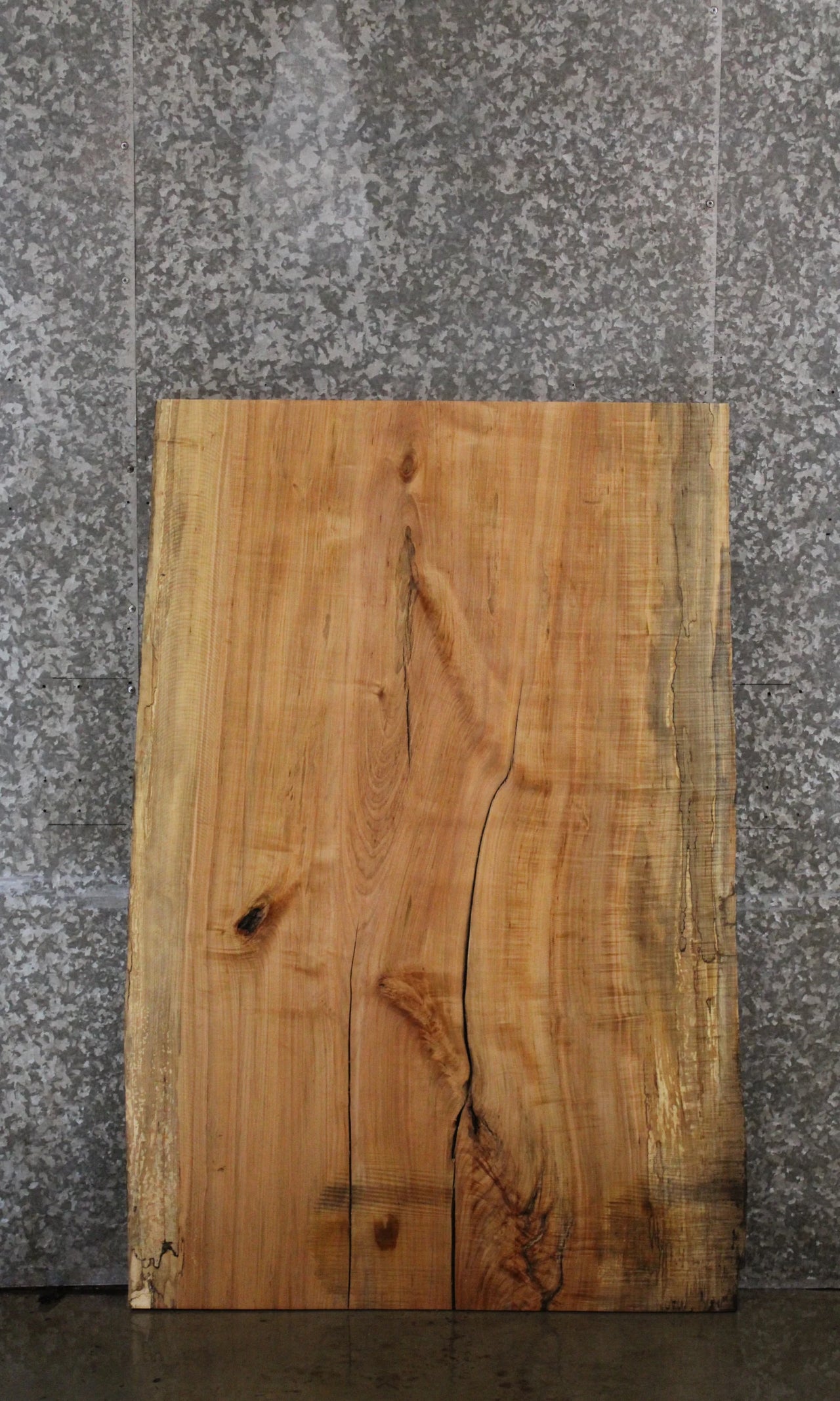 Spalted Maple Live Edge Wood Wide Coffee Table/Desk Slab 42005