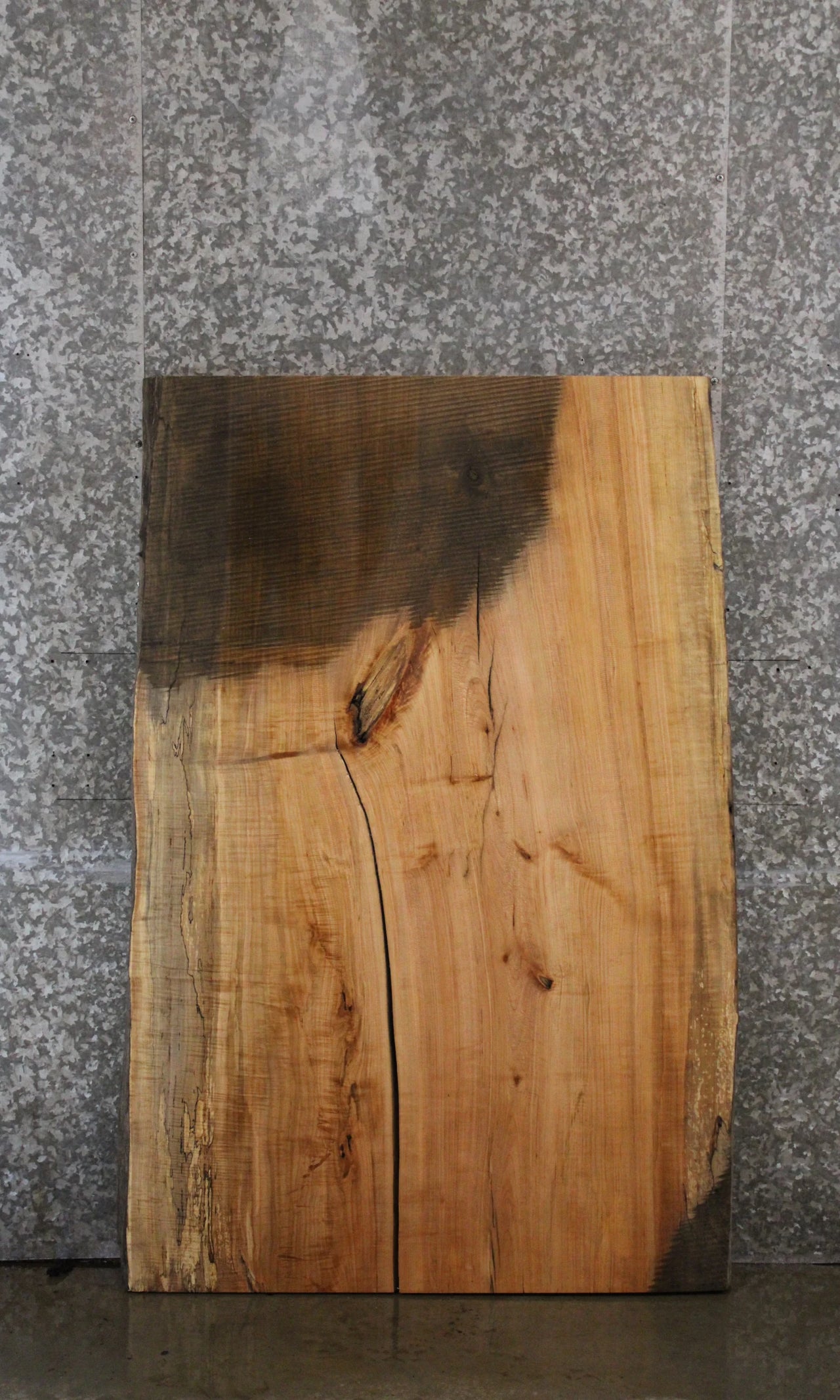 Spalted Maple Live Edge Wood Wide Coffee Table/Desk Slab 42005