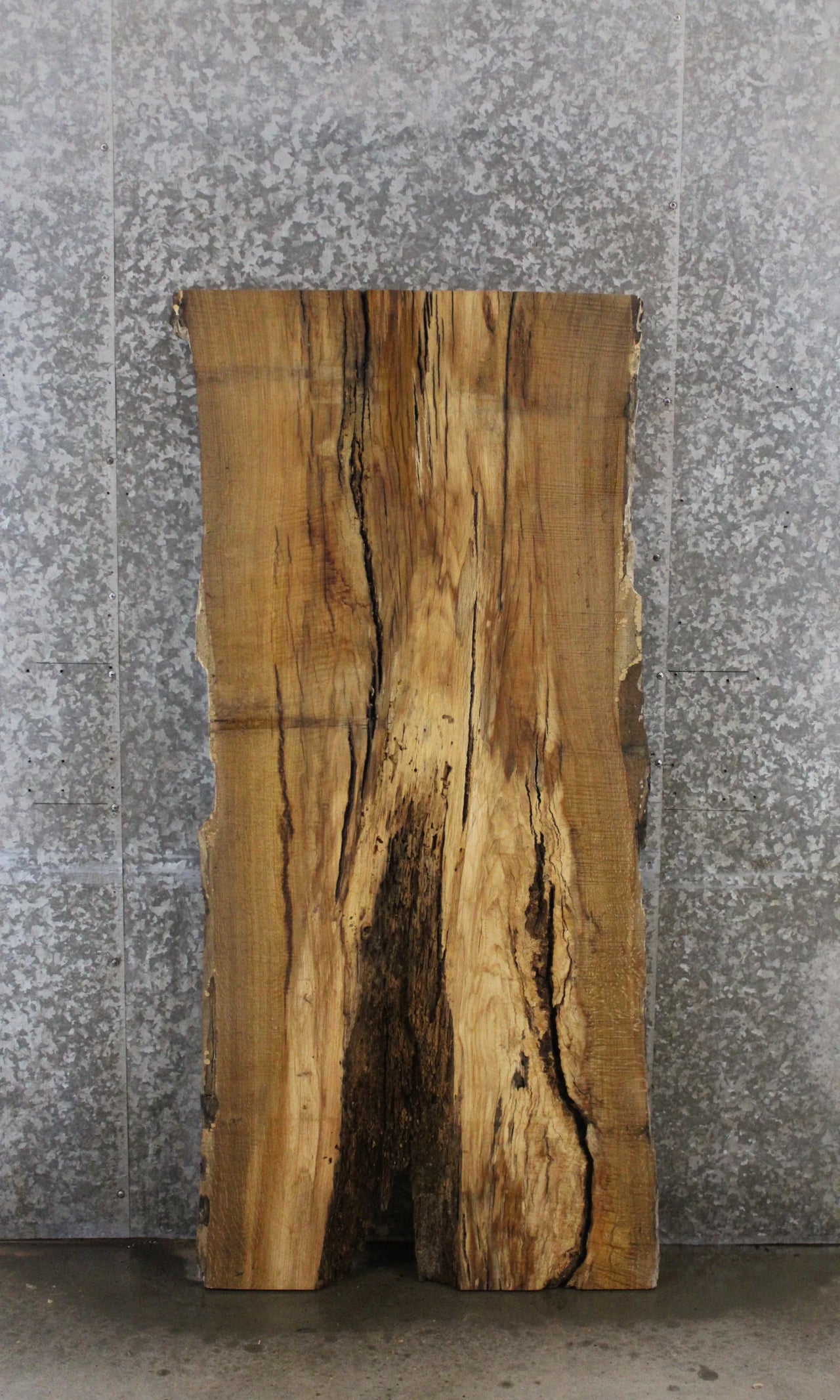 White Oak Live Edge Desk/Bar Top Slab 42006