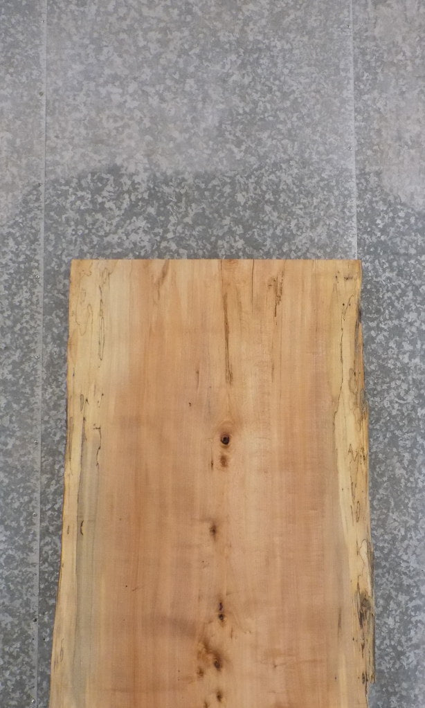 Rustic Live Edge Spalted Maple Bar/Table Top Wood Slab 42012