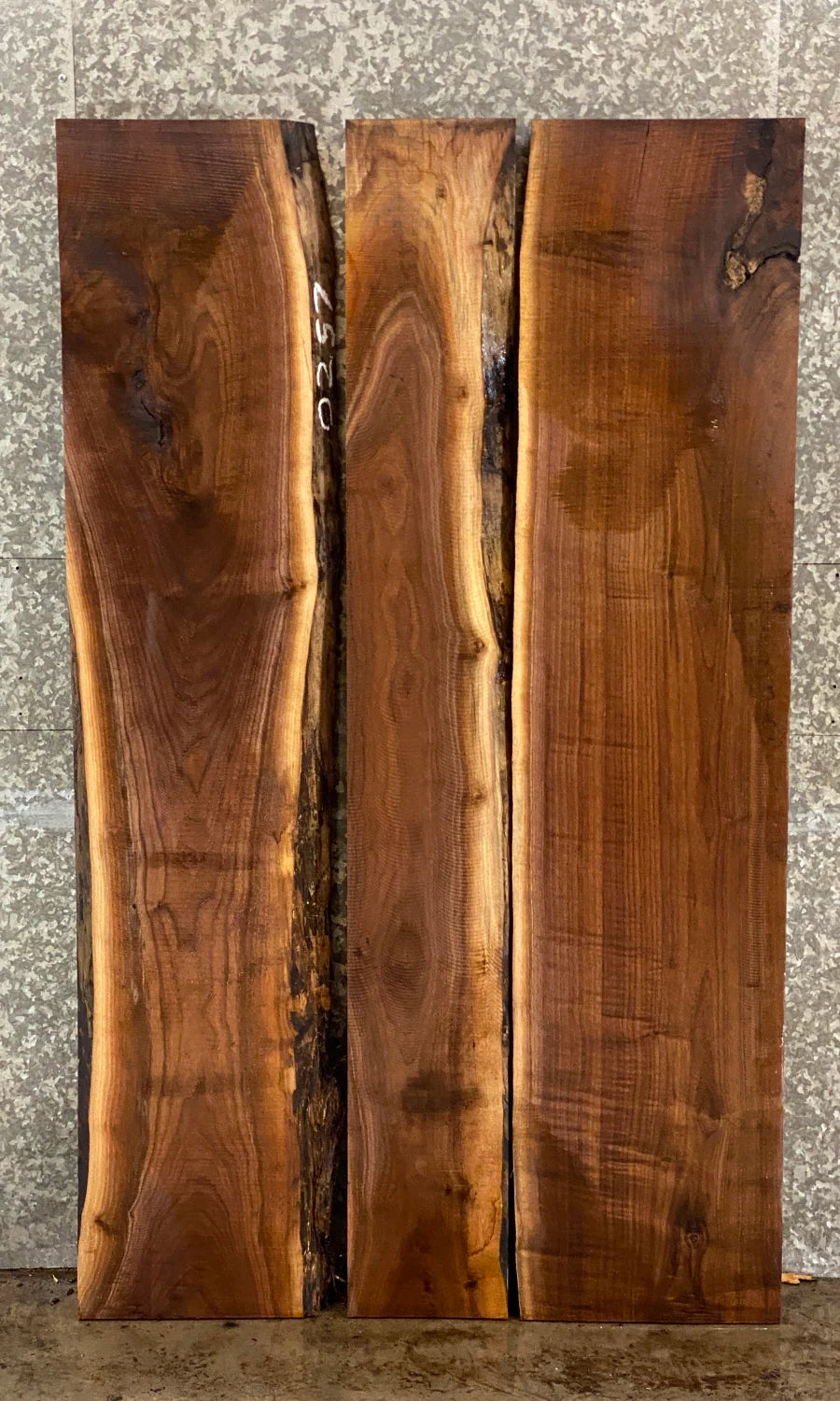 3- Live Edge Black Walnut Kitchen/Dining Table Wood Slabs 42022,42025,42027