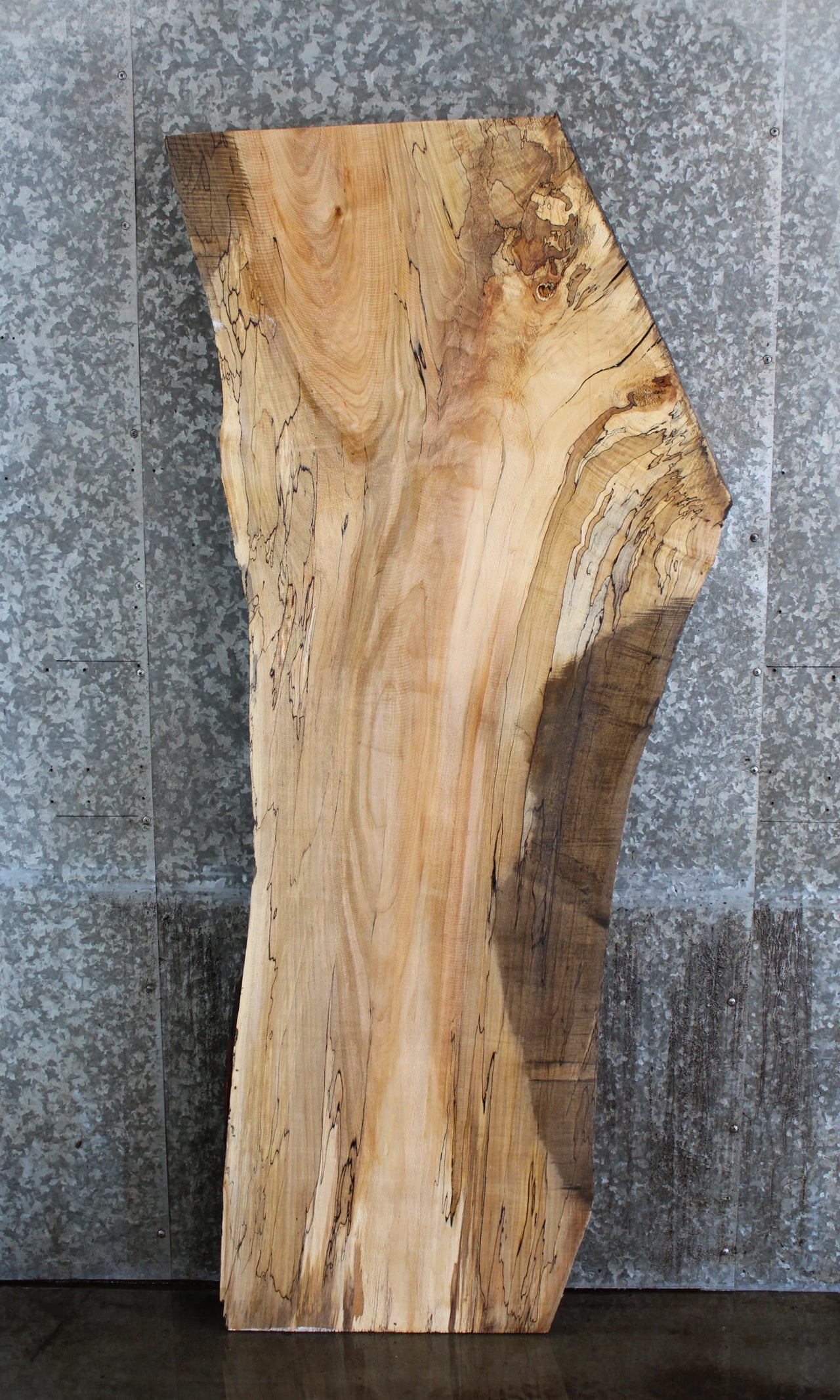 Live Edge Spalted Maple Desk/Coffee Table Top Slab 42024