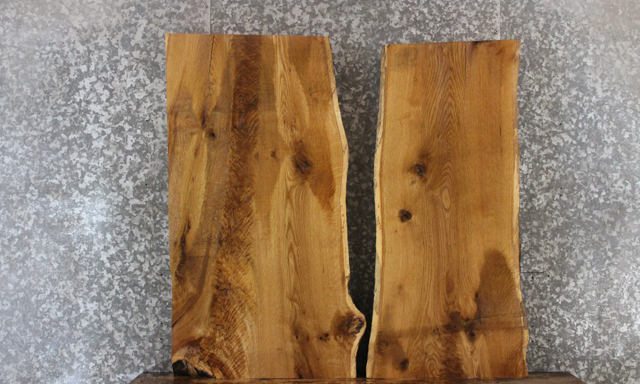 2- Live Edge White Oak Side Table Tops 4205-4206
